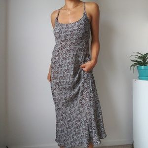 J. Crew 90s Vintage full length floral dress